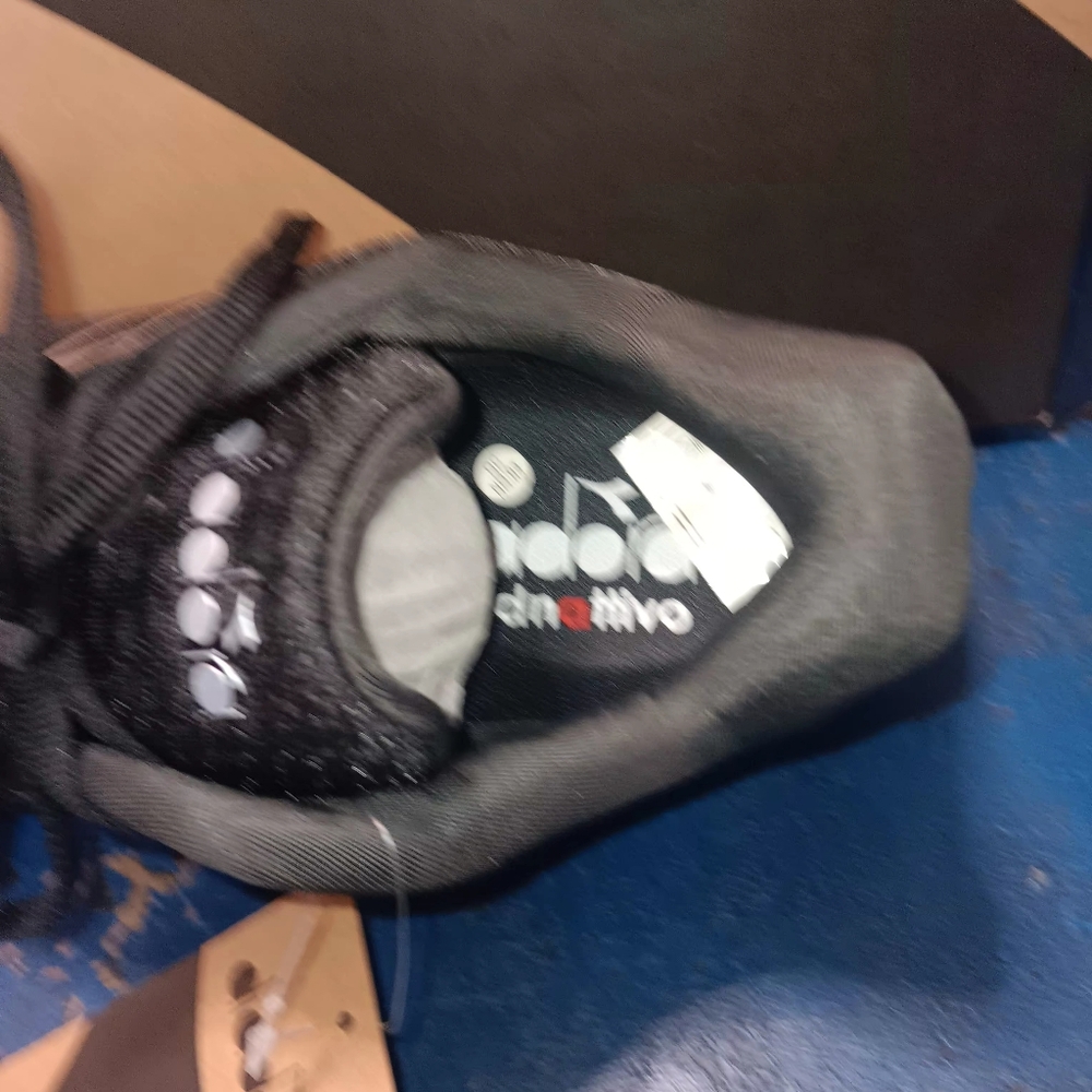 Diadora Black and Silver Athletic Shoes - Picture 6 of 7